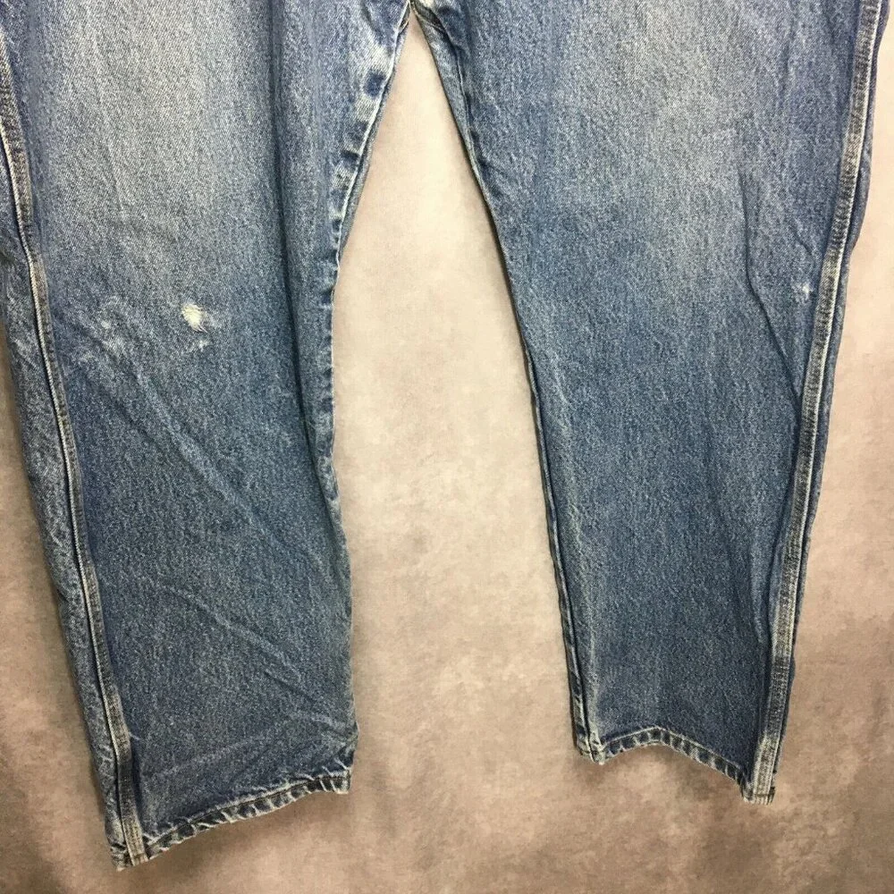 Wrangler FR Riggs Men Jeans Blue size 42x32 Workwear Denim Flame Resistant Pants